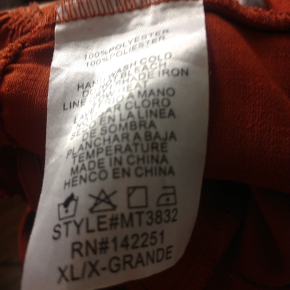 Burnt Sienna crop top - Picture 3 of 4